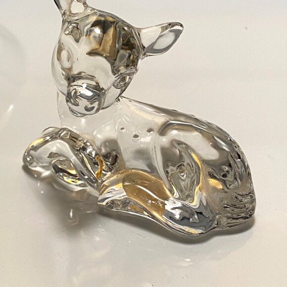 Princess House Pets DEER FAWN Figurine 24% Lead Crystal Made in Germany Vintage - Picture 6 of 9